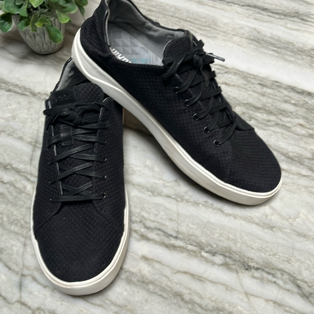 Olukai Mens Lae Ahi Li 10445-LRLR Black Lace Up Casual Shoes Sneakers Size 10.5